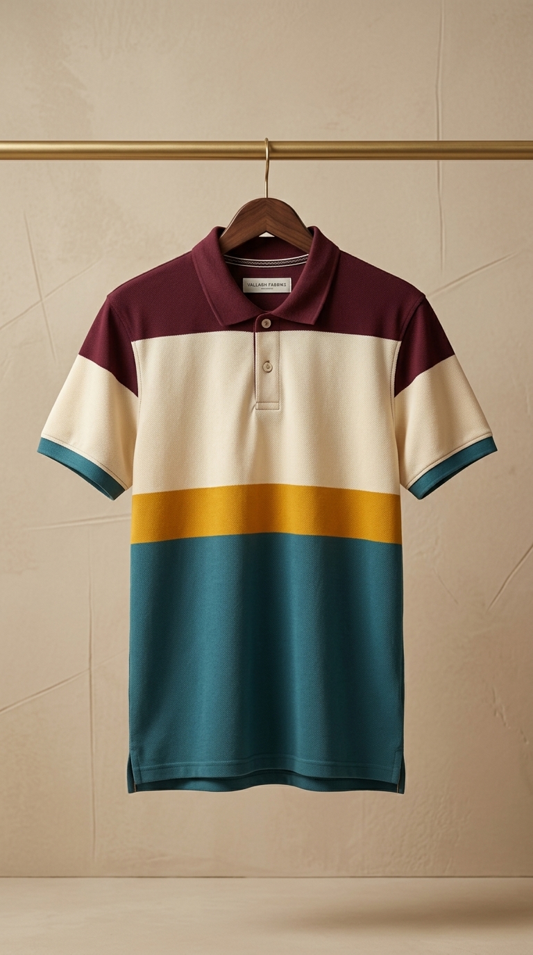 Color Block Polo